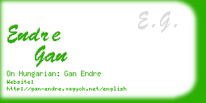 endre gan business card